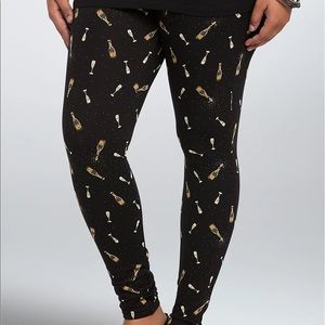 NWOT Torrid Champagne Glass Leggings Size 28/5X